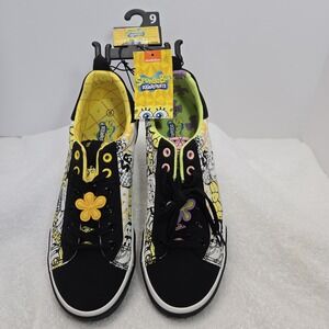 Spongebob Patrick Mens Size 9 Graphic Sneakers Shoes Low Top Lace Up New W/ Tags